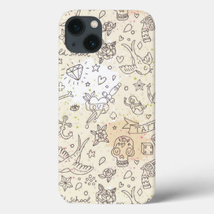 iPhone 13 Coque Motif de concept de tatouage