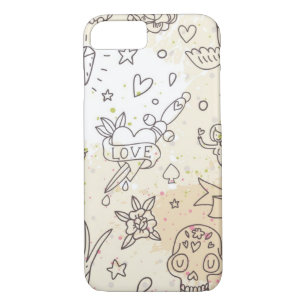 Coque iPhone 8/7 Motif de concept de tatouage