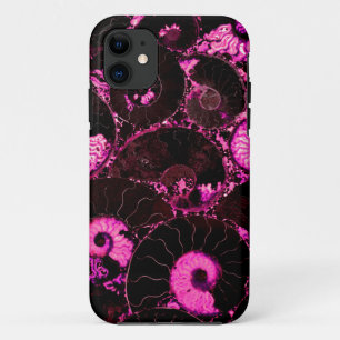 Case-Mate iPhone Case Motif de coquille fossile rose Nautilus