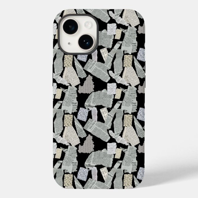 Coques Case-Mate iPhone Motif de coupure de journal 01x4.b (Verso)
