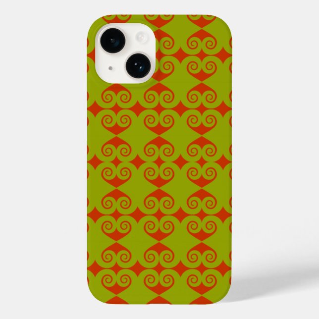 Coques Case-Mate iPhone Motif de courbe diamant (Verso)