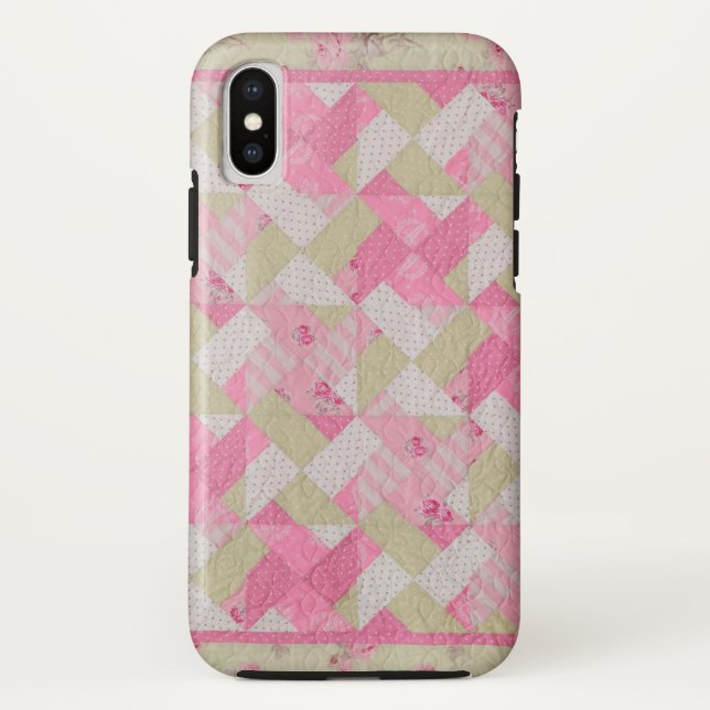 Coques Case-Mate iPhone Motif de courtepointe Pastel Colours (Dos)