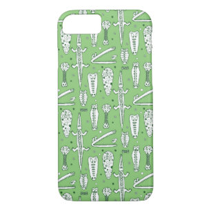 Coques Pour iPhone Motif de crocodile de croquis
