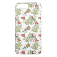 Motif de croquis de fruits tropicaux