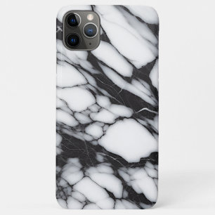 Case-Mate iPhone Case Motif de dalle en marbre noir et blanc classique