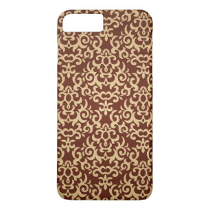 Coques Pour iPhone Motif de damassé sur l'arrière - plan de gradien
