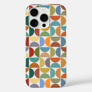 Coques iPhone 16 Pro Motif de demi-cercles MCM de couleur sur crème
