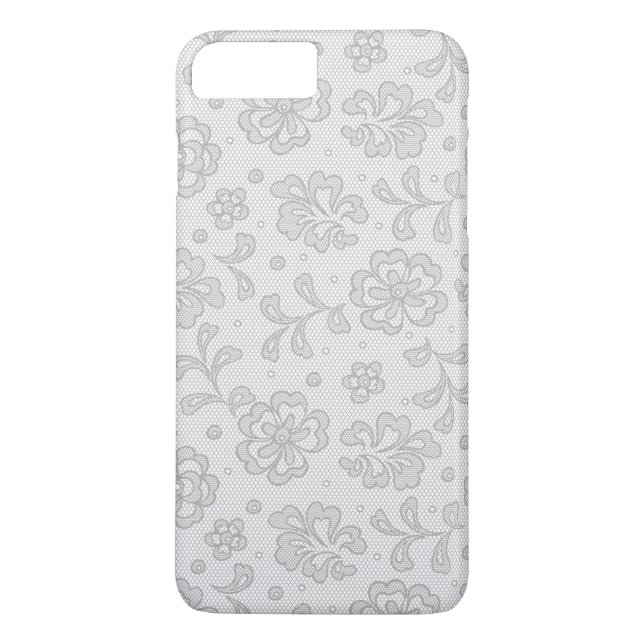 Coques Case-Mate iPhone Motif de dentelle, cru 1 de fleur (Dos)