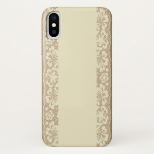 Etui iPhone Case-Mate Motif de dentelle, cru 7 de fleur