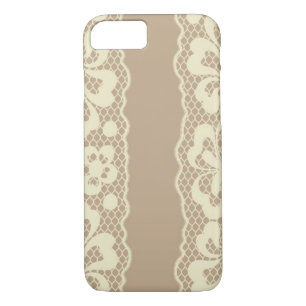 Coque iPhone 7 Motif de dentelle, cru 7 de fleur