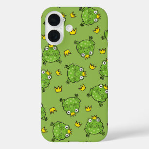 Coque Pour iPhone 16 Motif de dessin de grenouille