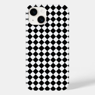 Coque Pour iPhone 14 Motif de diamants noir et blanc par Shirley Taylor