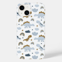 Motif de dinosaure arc-en-ciel mignon