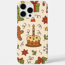 Motif de doodle de Noël joyeux
