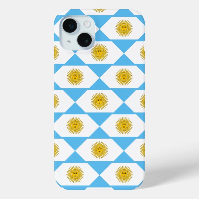 Coques Case-Mate iPhone motif de drapeau argentin (Verso)