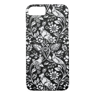 Case-Mate iPhone Case Motif de faisan et lièvre, noir et blanc