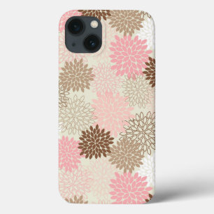 iPhone 13 Case Motif De FEMME Rose Et Brown