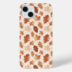 Coque iPhone 15 Mini Motif de feuille d'automne confortable