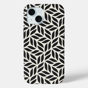 Coque Pour iPhone 15 Motif de feuille moderne et élégant