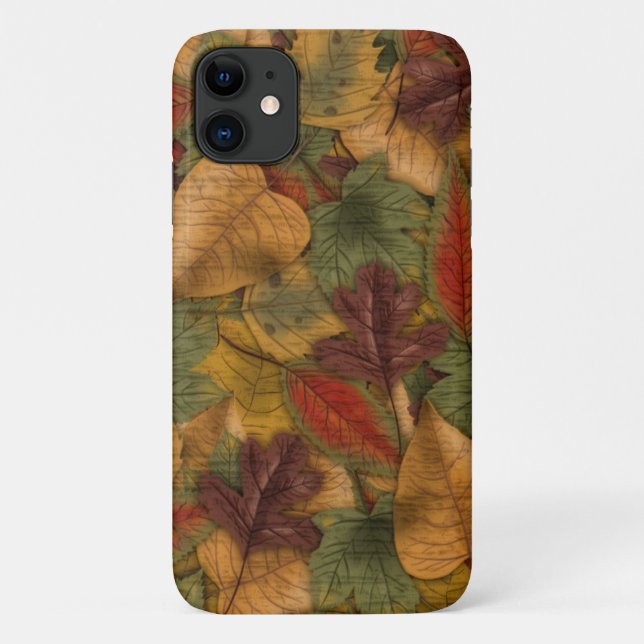Coques Case-Mate iPhone Motif de feuilles d'automne (Dos)