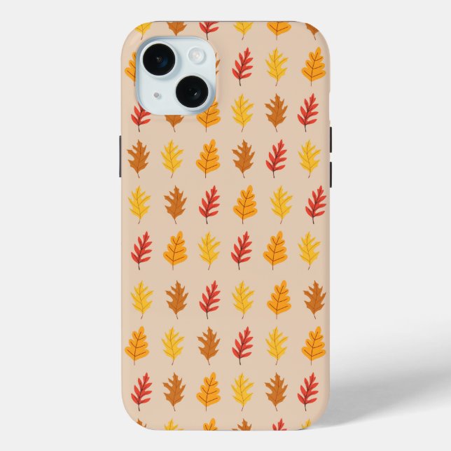 Coques Case-Mate iPhone Motif de feuilles de chêne (Verso)