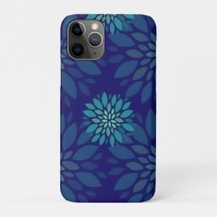 Case-Mate iPhone Case Motif de feuilles florales bleu marine et vert mod