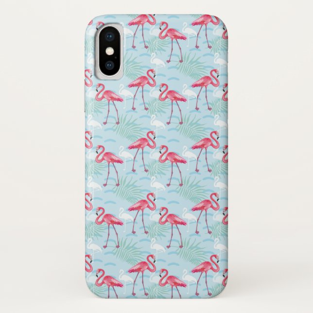 Coques Case-Mate iPhone Motif de Flamant rose (Dos)
