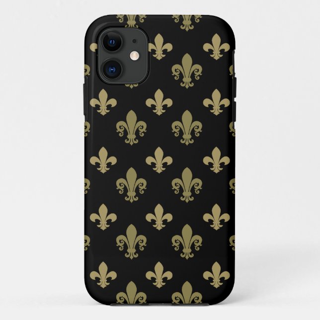 Coques Case-Mate iPhone Motif de Fleur de lis (Dos)