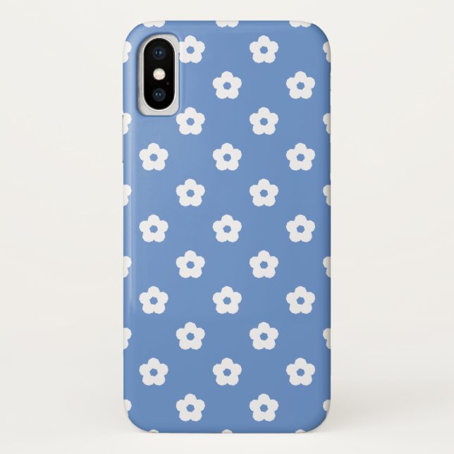 Coques Case-Mate iPhone Motif de fleurs blanches (Dos)