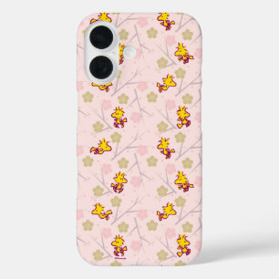 Coque Pour iPhone 16 Motif de fleurs de cerisiers roses Woodstock