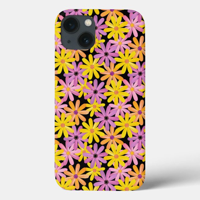 Coques Case-Mate iPhone Motif de fleurs de Gerbera, arrière - plan (Verso)