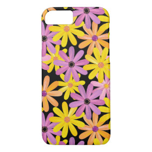 Coques Pour iPhone Motif de fleurs de Gerbera, arrière - plan