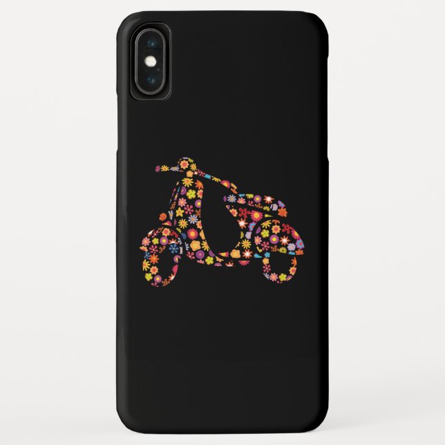 Coques Case-Mate iPhone Motif de fleurs de scooter moteur (Dos)