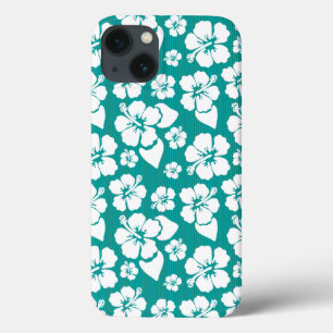 iPhone 13 Case Motif de fleurs d'Hibiscus