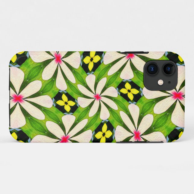 Coques Case-Mate iPhone Motif de fleurs esthétiques (Dos (Horizontal))