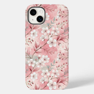 Coque Pour iPhone 14 Plus Motif de fleurs Sakura rose