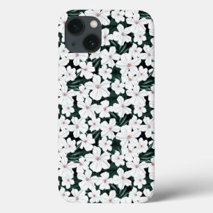 Coques Pour iPhone Motif de fleurs tropical blanc