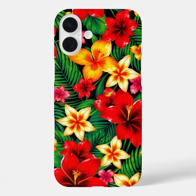 Coques Case-Mate iPhone Motif de fleurs tropicales (Verso)