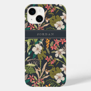 Coque Pour iPhone 14 Motif de fleurs tropicales colorées