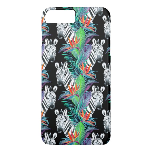 Coques Case-Mate iPhone Motif De Fleurs Zébrées Et Exotiques (Dos)