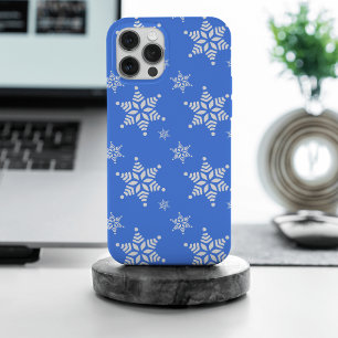 Coque iPhone 15 Pro Max Motif de flocons de neige, Flakes blancs, Neige, B