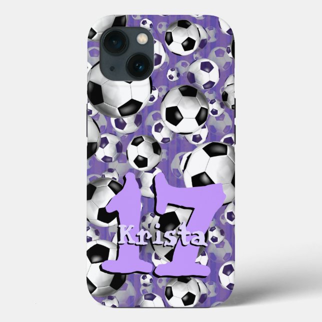 Coques Case-Mate iPhone Motif de football féminin (Verso)