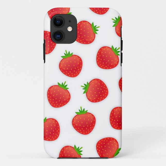 Coques Case-Mate iPhone Motif de fraises (Dos)