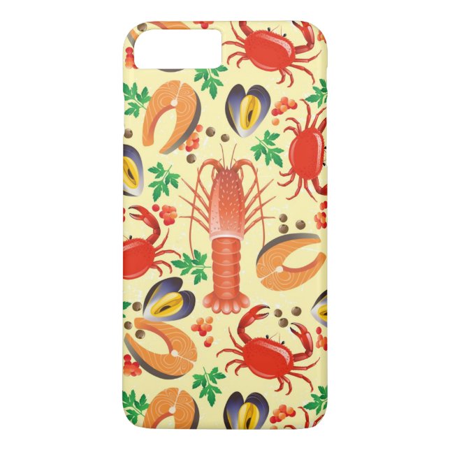 Coques Case-Mate iPhone Motif de fruits de mer (Dos)
