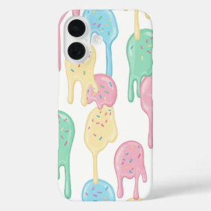 Coque Pour iPhone 16 Motif de glace fondue et de pépites