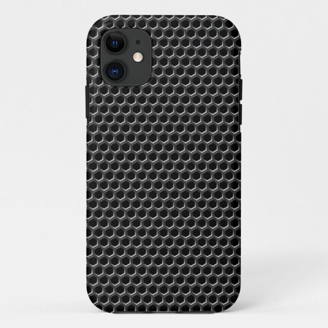Coques Case-Mate iPhone Motif de grille en métal - arrière - plan (Dos)