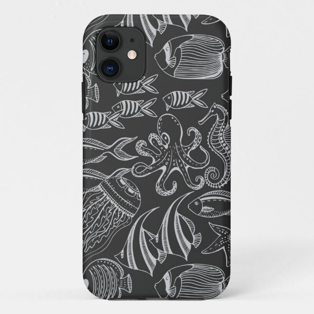 Coques Case-Mate iPhone Motif de la mer Noire (Dos)