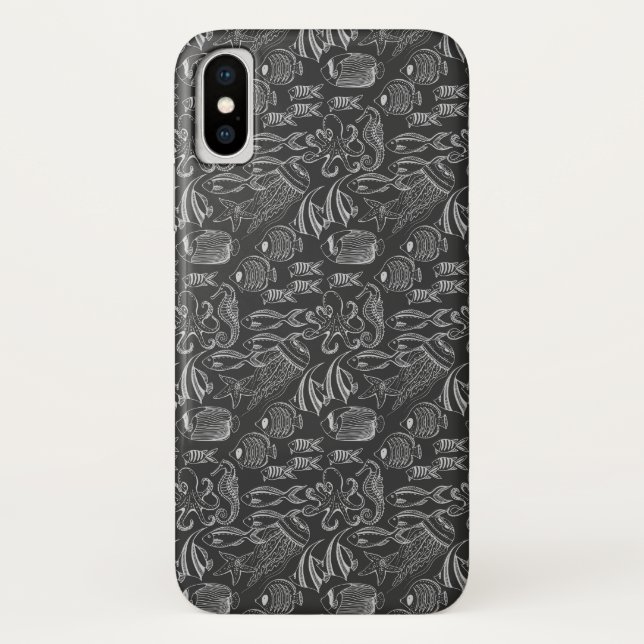 Coques Case-Mate iPhone Motif de la Mer Noire (Dos)