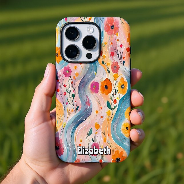 Coques Case-Mate iPhone Motif de la rivière Floral (Créateur téléchargé)