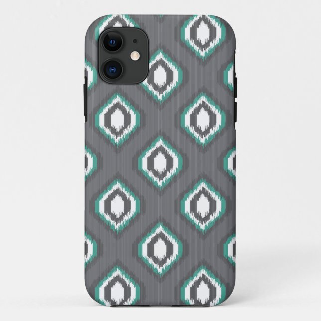 Coques Case-Mate iPhone motif de la tribu rétro-ikat (Dos)